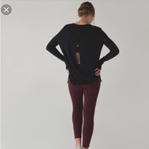 lululemon bring it back bend sweater black